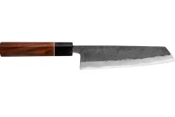 Couteau kiritsuke 18cm japonais artisanal Yuzo Black Nashiji