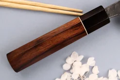 Couteau kiritsuke 21cm japonais artisanal Yuzo Black Nashiji