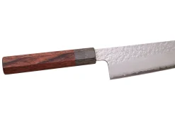 Couteau kiritsuke 20cm japonais artisanal Hado Shiosai VG10 manche bois de pakka