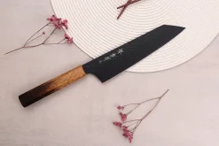 Couteau kiritsuke 19cm japonais Sakai Takayuki Kurokage VG10 manche en chêne brûlé