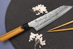 Couteau kiritsuke 19cm japonais Sakai Takayuki Kashi Urushi VG10 damas