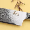 Couteau kiritsuke 24cm Kutoyama damas pakka rainbow