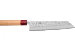 Couteau kiritsuke japonais artisanal Tsunehisa Aogami Super martelé 21cm