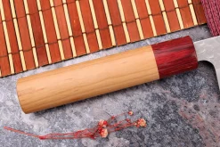 Couteau kiritsuke japonais artisanal Tsunehisa Aogami Super martelé 21cm