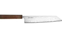 Couteau kiritsuke japonais artisanal Wusaki Unagi AUS10 damas 24cm manche chêne