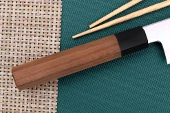 Couteau kiritsuke japonais artisanal Kagekiyo Kurumi Ginsan 24cm
