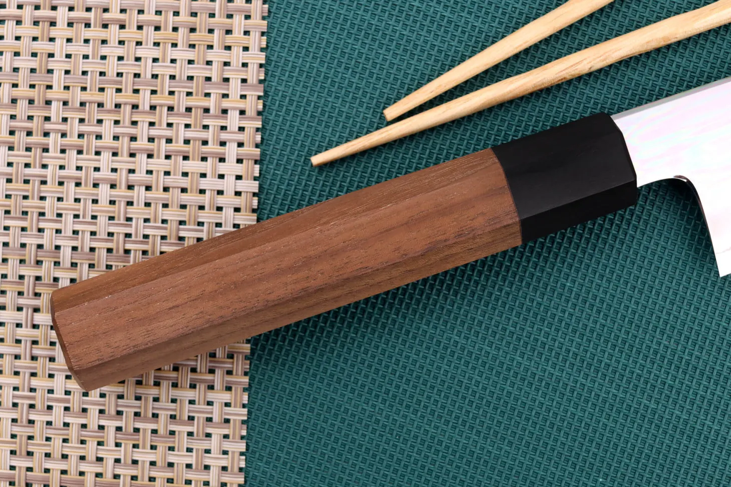 Couteau kiritsuke japonais artisanal Kagekiyo Kurumi Ginsan 24cm