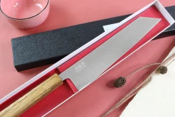 Couteau kiritsuke japonais artisanal Wusaki Migaki G3 24cm