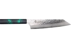 Couteau kiritsuke japonais 19cm Sakai Takayuki Nanairo Green Damas VG10