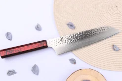 Couteau kiritsuke japonais 19cm Sakai Takayuki Nanairo Wine Damas VG10