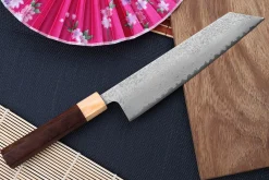 Couteau kiritsuke japonais Tsunehisa SLD Damas bois de rose 21cm