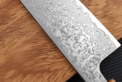 Couteau kiritsuke japonais Tsunehisa SLD Damas bois de rose 21cm