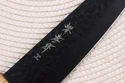 Couteau kiritsuke santoku 16cm japonais Sakai Takayuki Kurokage VG10 manche en chêne brûlé