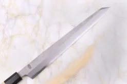 Couteau kiritsuke yanagiba 27cm japonais artisanal Sakai Kikumori Kikuzuki Rin