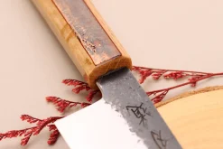 Couteau ko bunka 13,5cm japonais artisanal Hado Sumi B1D manche en cerisier