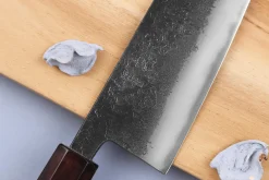 Couteau ko-bunka 13,5cm japonais artisanal Yuzo Black Nashiji