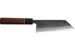 Couteau ko-bunka 13,5cm japonais artisanal Yuzo Black Nashiji