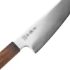 Couteau ko santoku 15cm japonais artisanal Wusaki Hikari SLD manche bubinga