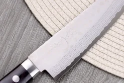 Couteau ko santoku 13cm japonais artisanal Masutani VG10 Damas