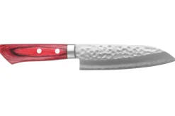 Couteau ko santoku japonais artisanal Masutani 13cm martelé