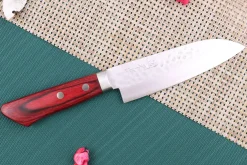 Couteau ko santoku japonais artisanal Masutani 13cm martelé