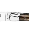 Couteau Laguiole Arbalète G.David manche façon corne blonde 12cm avec tire bouchon intégré