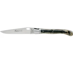 Couteau Laguiole GILLES, manche 12 cm corne de bélier jaspée