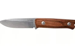 Couteau LionSteel B40.ST lame 10,3cm manche en bois de santal + étui en cuir