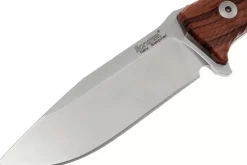 Couteau LionSteel M5.ST lame 11,5cm manche en bois de santal + étui en cuir