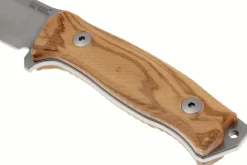 Couteau LionSteel M5.UL lame 11,5cm manche en bois d'olivier + étui en cuir
