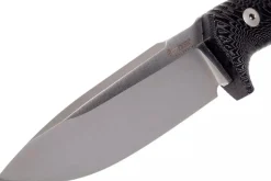 Couteau LionSteel T5.MI lame 12,8cm manche en micarta noir + étui en cuir