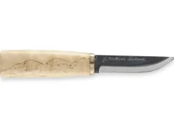 Couteau Marttiini Arctic 535010 lame carbone 9cm manche en bouleau madré + étui