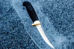 Couteau Marttiini Condor Fisherman's 175014 lame 11cm manche caoutchouc + étui