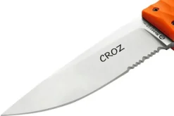 Couteau Maserin Croz 976.A lame 11cm manche en G10 orange + étui en nylon