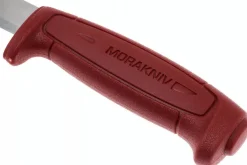 Couteau Mora Basic 511 12147 lame carbone 9,1cm manche polypropylène rouge + étui