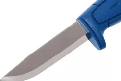 Couteau Mora Basic 546 12241 lame inox 9,1cm manche en polypropylène bleu avec étui
