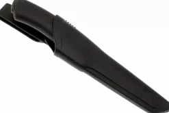 Couteau Mora Bushcraft 10791 lame noire carbone 10,9cm manche caoutchouc noir + étui