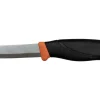Couteau Mora Companion Heavy Duty 13259 HD lame inox 10,4cm manche caoutchouc orange + étui