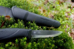 Couteau Mora Companion 12141 lame inox 10,4cm manche caoutchouc noir + étui