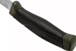 Couteau Mora Companion MG 11863 lame carbone 10,4cm manche caoutchouc noir/kaki + étui