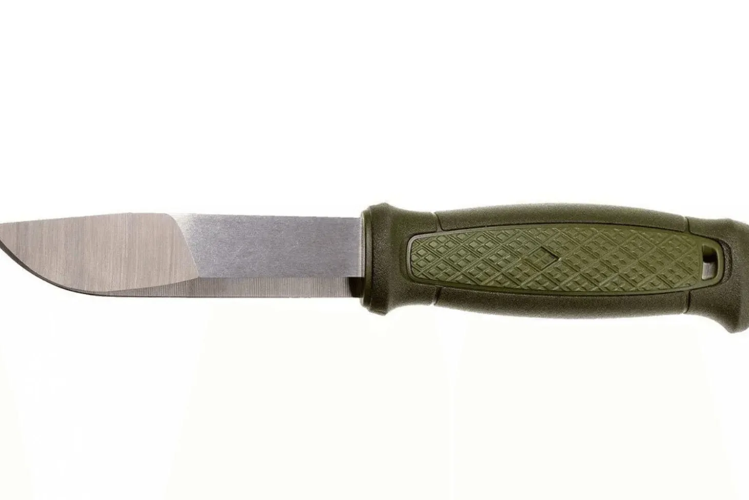 Couteau Mora Kansbol Multi-Mount 12645 lame inox 10,9cm manche caoutchouc vert + étui