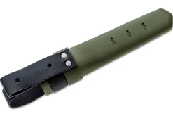 Couteau Mora Kansbol Multi-Mount 12645 lame inox 10,9cm manche caoutchouc vert + étui
