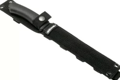 Couteau Mora Pathfinder Noir 12355 lame carbone 17,2cm manche polypropylène noir + étui