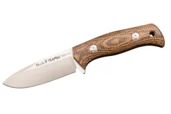 Couteau Muela Tuareg 10G 9334 lame 10cm manche en micarta jute marron et moutarde + étui en cuir