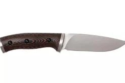 Couteau multifonction Buck 863 Selkirk 0863BRS lame 11,7cm manche micarta marron avec allume-feu et étui nylon