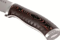 Couteau multifonction Buck 863 Selkirk 0863BRS lame 11,7cm manche micarta marron avec allume-feu et étui nylon