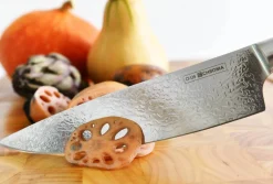 Couteau Nakiri Chroma Dorimu Pure Damascus 16.5cm acier japonais 64 couches