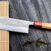 Couteau nakiri 16,5cm japonais artisanal Yuzo SLD olivier et cognassier