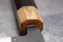 Couteau nakiri 16,5cm japonais artisanal Yuzo Black SLD ébène et olivier