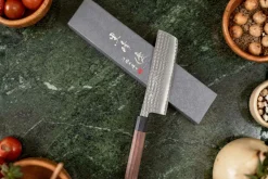 Couteau nakiri 16,5cm japonais artisanal Yu Kurosaki Kokusen AS martelé